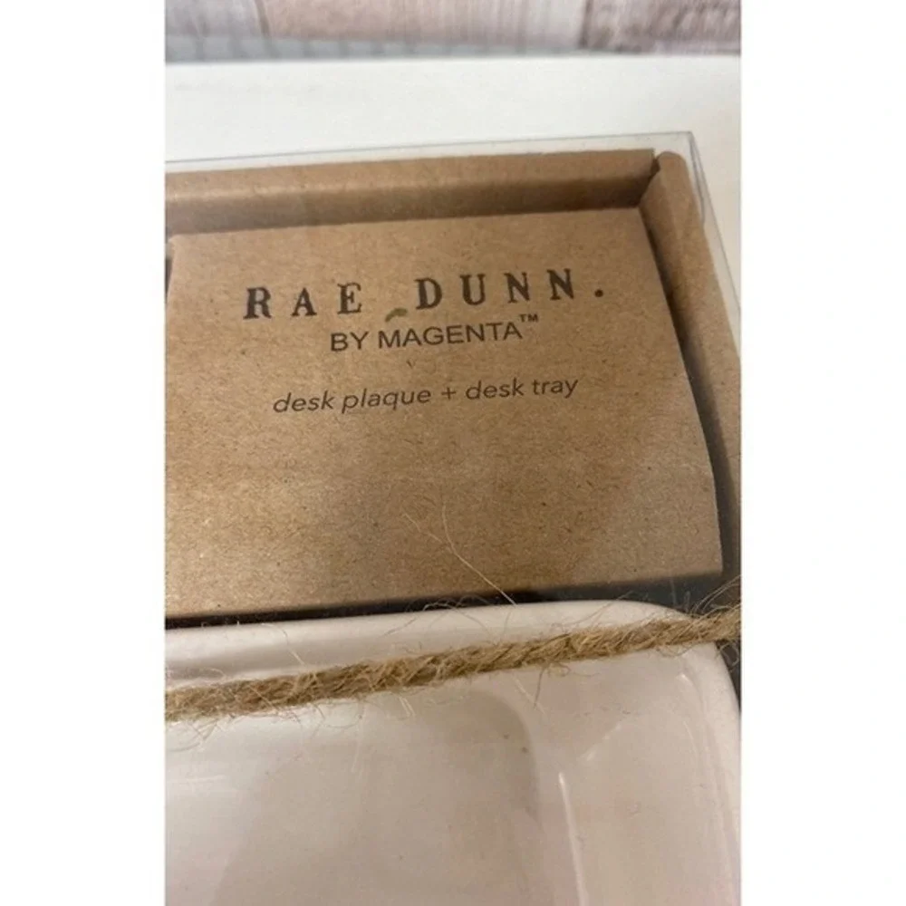 Rae Dunn Cat Lady Desk Plaque&Love‎ Tray